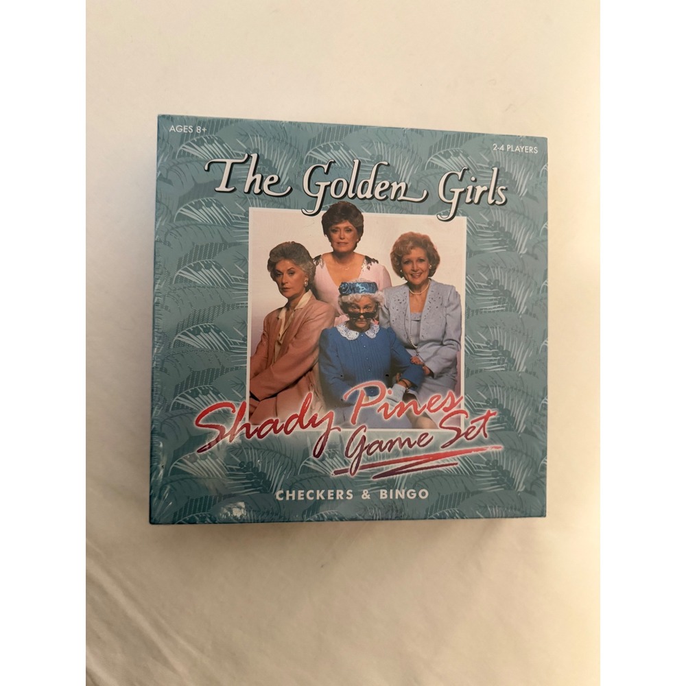 The Golden Girls Shady Pines Game Set Checkers and Bingo USAopoly New Sealed